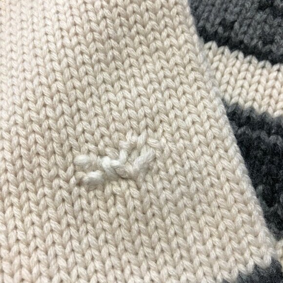 Aritzia TNA 100% Lambs Wool Sea To Sky Zip Up Knitted Cardigan Sweater Medium - Picture 6 of 11